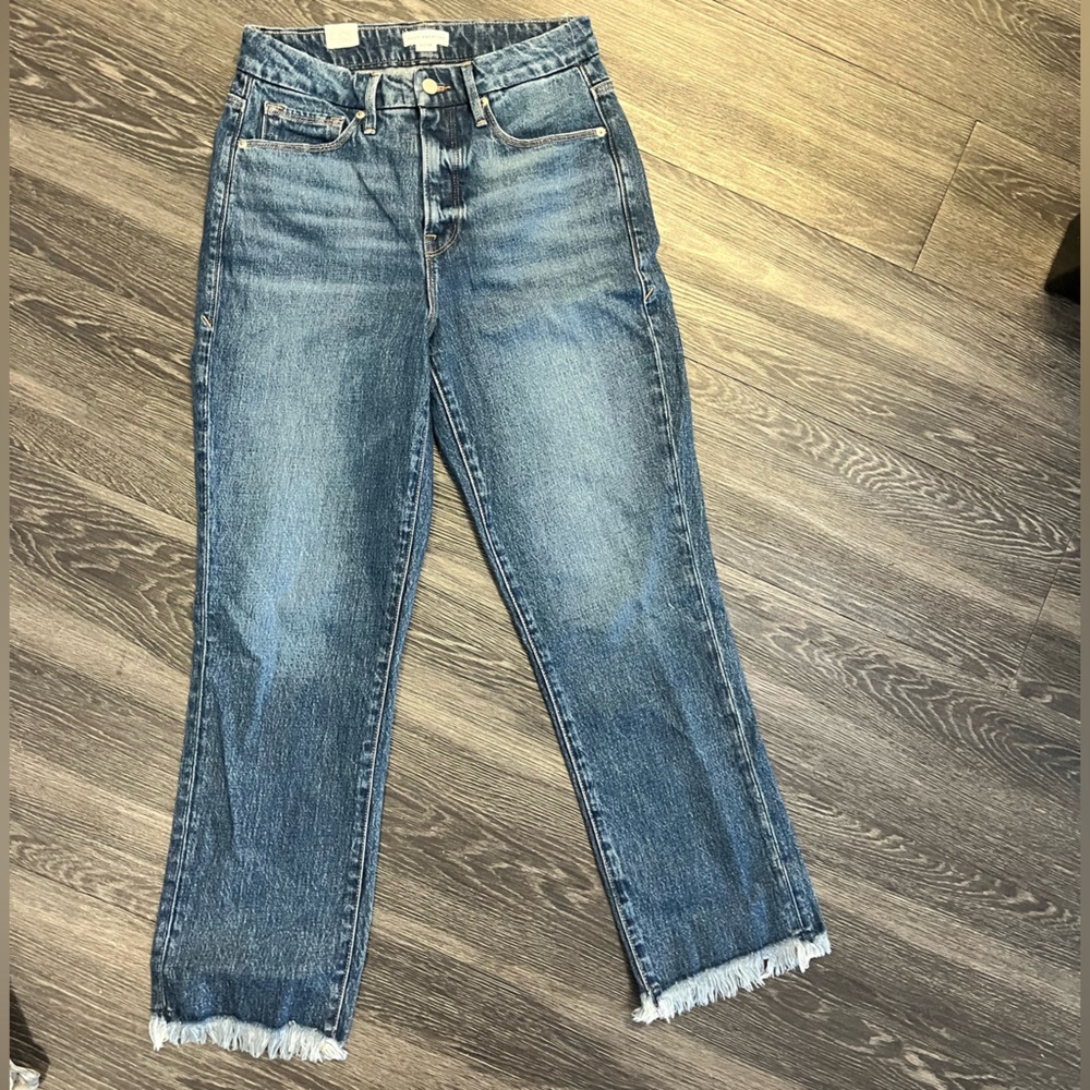 Good American - GOOD BOY FRAY HEM 28" INSEAM size 2